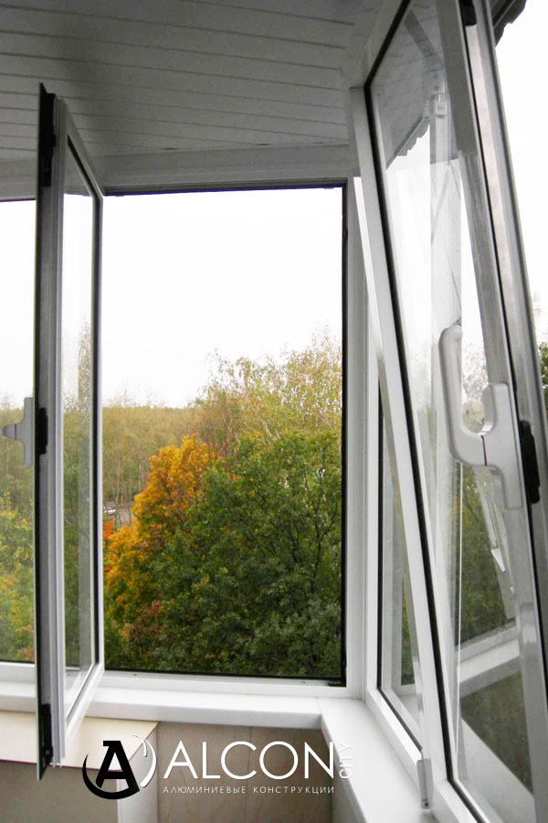 Поворотно-откидные алюминиевые окна в Нефтекамске